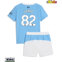 Manchester City Rico Lewis #82 Replica Home Minikit 2025-26 Short Sleeve (+ pants)